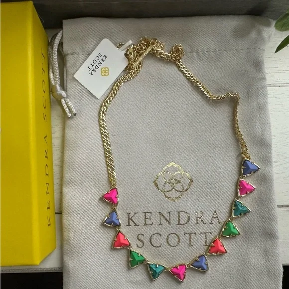 NWT Kendra Scott FIESTA Colorful Limited Edition Single Strand Necklace - Picture 1 of 3